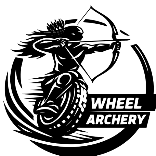 Official logo of wheel archery – a progressive and competitive archery game played on a single wheel